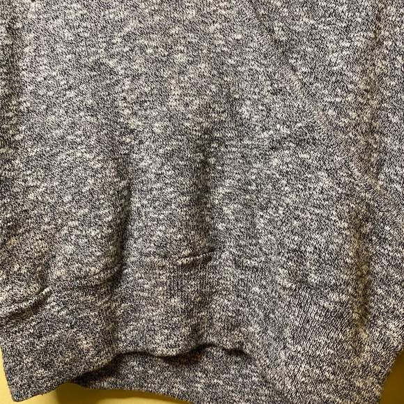 Madewell Sweater Size Medium White Black Space Dye Long Sleeve Top - Picture 4 of 9